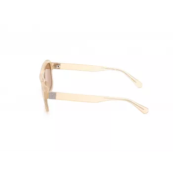 GUESS Unisex Okulary przeciwsłoneczne GU82595357E Oprawka Havana/Tortoise Brązowe soczewki gradientowe 53/19/145 mm