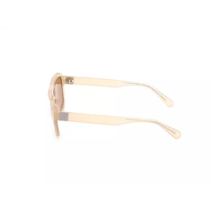 GUESS Unisex Okulary przeciwsłoneczne GU82595357E Oprawka Havana/Tortoise Brązowe soczewki gradientowe 53/19/145 mm