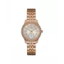 GUESS W0931L3 Zegarek damski kwarcowy analogowy 35mm biały pasek silikonowy