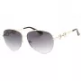 Okulary przeciwsłoneczne GUESS damskie motylkowe kocie oko GF6171-32B Błyszcząca czerń Smoke Gradient 60 mm