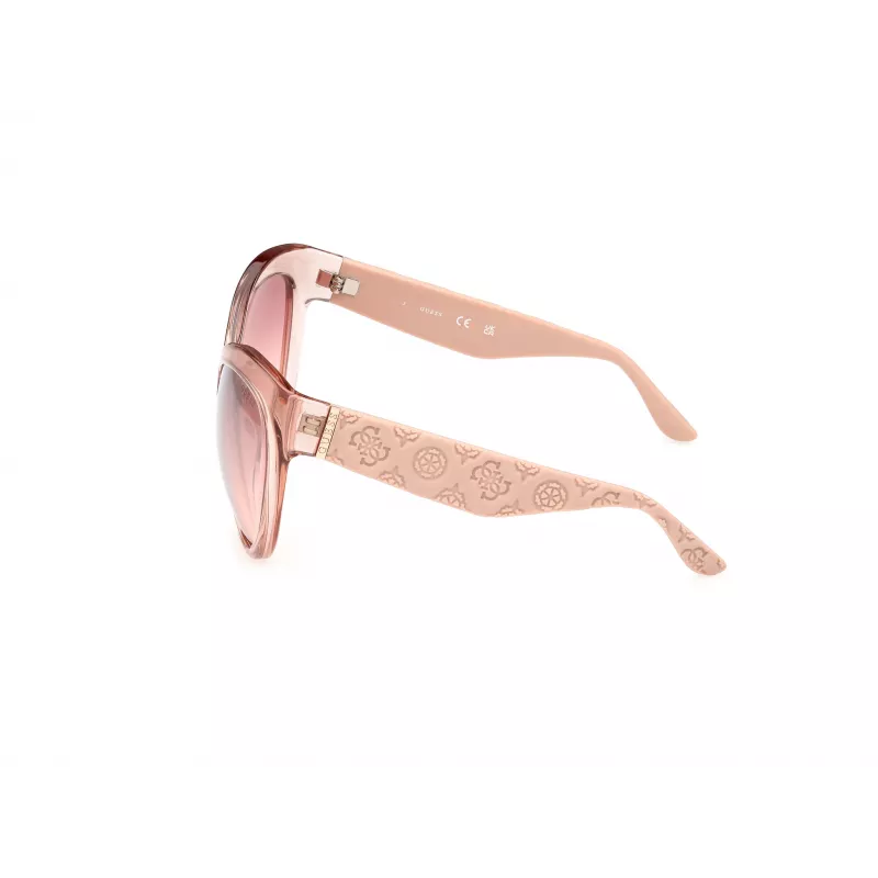 GUESS Damskie Okulary Przeciwsłoneczne Motylkowe GU00130-6157U, Oprawka Havana z Brązowymi Szkłami