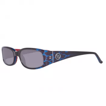 GUESS Damskie Okulary Przeciwsłoneczne Kocie Oko GU7435-5192A Błyszcząca Czerń Gradient Dymny 51mm