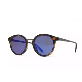 Okulary przeciwsłoneczne GUESS damskie GF0305-5153X kocie oko - oprawka brązowa Havana z akrytu z brązowymi soczewkami gradientowymi - szerokość soczewki 51 mm