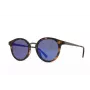 Okulary przeciwsłoneczne GUESS damskie GF0305-5153X kocie oko - oprawka brązowa Havana z akrytu z brązowymi soczewkami gradientowymi - szerokość soczewki 51 mm