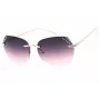 Okulary przeciwsłoneczne GUESS damskie GF0384-28T, brązowe oprawki w kolorze szylkretu, kształt motyla, soczewki gradientowe brązowe, 61 mm