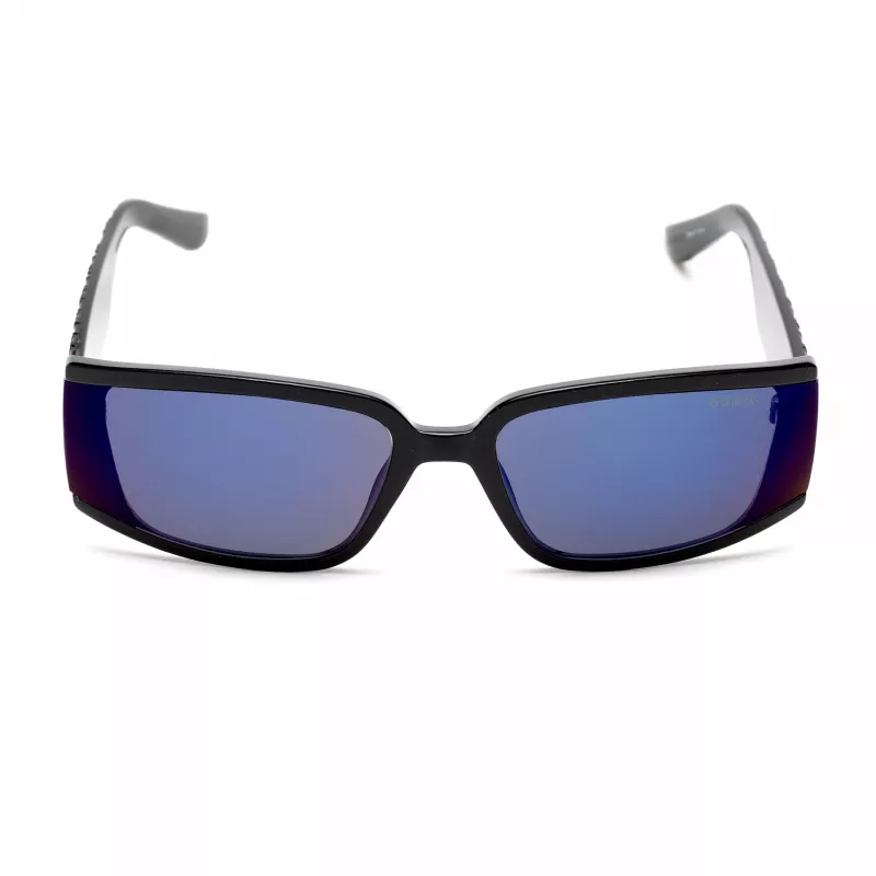 Okulary przeciwsłoneczne GUESS Damskie GF5127-6501C, Oversize Kwadratowe, Czarna Oprawka z Szkłami Gradientowymi w Kolorze Dymnym