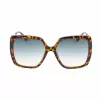 GUESS Women's GF6185-5752P Cat Eye Sunglasses - Havana/Tortoise - Polarized Brown Lenses - 57/18/140 mm