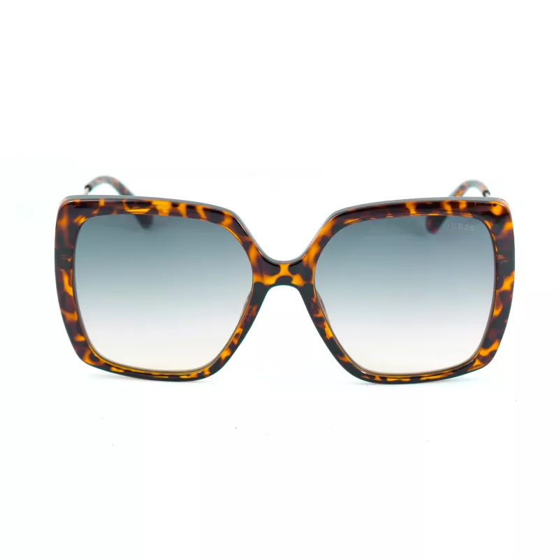 GUESS Women's GF6185-5752P Cat Eye Sunglasses - Havana/Tortoise - Polarized Brown Lenses - 57/18/140 mm