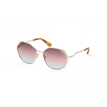 Okulary przeciwsłoneczne GUESS damskie GU7842S5833F Oversized Square, oprawka Havana, szkła brązowe gradientowe, 58mm