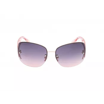 Okulary przeciwsłoneczne GUESS damskie, kwadratowe oversize GO00034-6528B Havana/Brown Tortoise