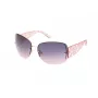 Okulary przeciwsłoneczne GUESS damskie, kwadratowe oversize GO00034-6528B Havana/Brown Tortoise