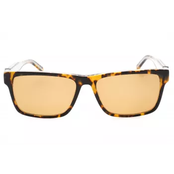 GUESS Damskie Prostokątne Okulary Przeciwsłoneczne Acetatowe GU00074-53E Havana Brązowy Gradient 55mm