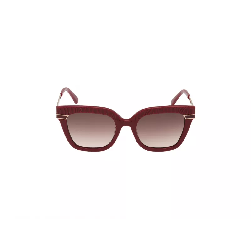 Okulary przeciwsłoneczne GUESS damskie GF00015-5169T Brązowa Havana Kształt kwadratowy