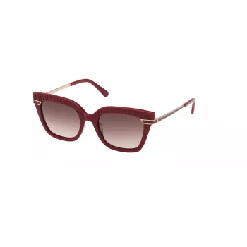 Okulary przeciwsłoneczne GUESS damskie GF00015-5169T Brązowa Havana Kształt kwadratowy