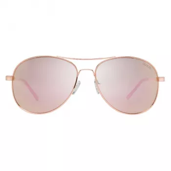 Okulary przeciwsłoneczne GUESS dla kobiet GF0295-28U Havana Butterfly Acetate Frame Brown Gradient Lens 60/17/135 mm