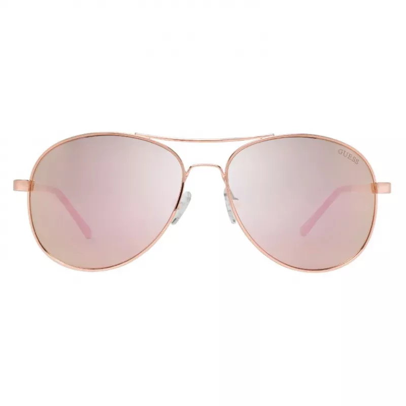 Okulary przeciwsłoneczne GUESS dla kobiet GF0295-28U Havana Butterfly Acetate Frame Brown Gradient Lens 60/17/135 mm