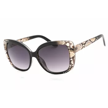 Okulary przeciwsłoneczne GUESS dla kobiet GF0383-05B Butterfly Cat-Eye Czarny Gradient Smoke 57mm