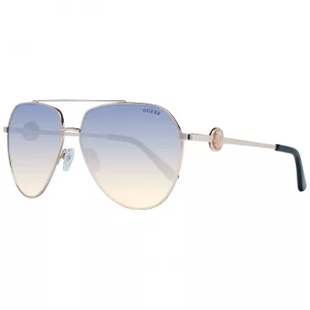 Okulary przeciwsłoneczne Guess damskie GF6140-32W Złoty/Brązowy Motyl 62mm