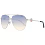 Okulary przeciwsłoneczne Guess damskie GF6140-32W Złoty/Brązowy Motyl 62mm