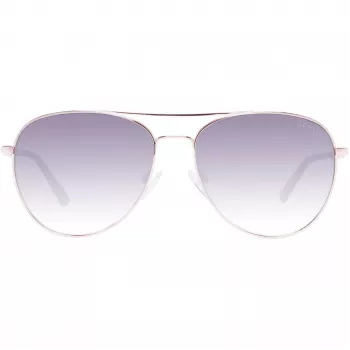 Okulary przeciwsłoneczne GUESS damskie GF6143-28B Brąz Havana Oprawka motylkowa 59mm