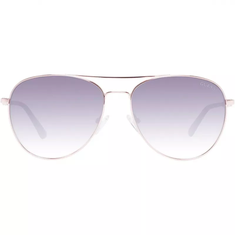 Okulary przeciwsłoneczne GUESS damskie GF6143-28B Brąz Havana Oprawka motylkowa 59mm