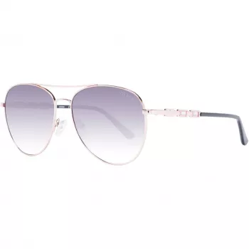 Okulary przeciwsłoneczne GUESS damskie GF6143-28B Brąz Havana Oprawka motylkowa 59mm