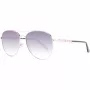 Okulary przeciwsłoneczne GUESS damskie GF6143-28B Brąz Havana Oprawka motylkowa 59mm