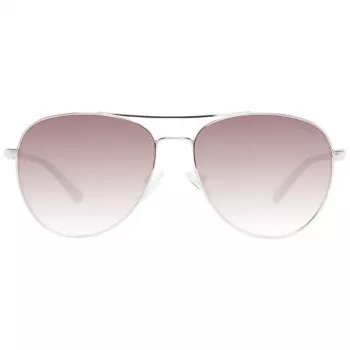 Okulary przeciwsłoneczne GUESS dla kobiet GF6143-32F Havana, oprawka motylkowa, brązowe soczewki gradientowe 59mm