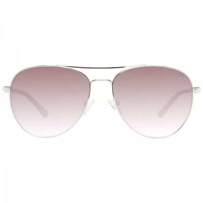 Okulary przeciwsłoneczne GUESS dla kobiet GF6143-32F Havana, oprawka motylkowa, brązowe soczewki gradientowe 59mm