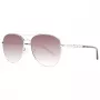Okulary przeciwsłoneczne GUESS dla kobiet GF6143-32F Havana, oprawka motylkowa, brązowe soczewki gradientowe 59mm
