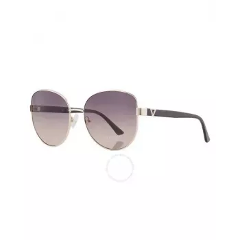 Okulary przeciwsłoneczne GUESS damskie GF6172-5932B Havana Brown Gradient Butterfly