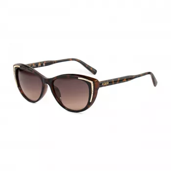 Okulary przeciwsłoneczne GUESS dla kobiet GO00006-5652F Brąz Havana Oversize Kwadrat