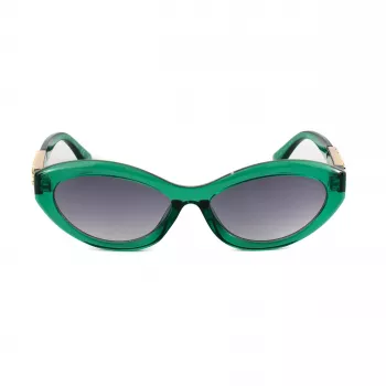 Okulary przeciwsłoneczne GUESS dla kobiet GO00070-5593B Czarna kwadratowa oprawka, szare soczewki gradientowe 55mm