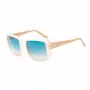 Okulary przeciwsłoneczne GUESS damskie GU00097-5325P - Błyszcząca czarna oprawka, soczewki gradientowe polaryzacyjne Smoke, 53mm