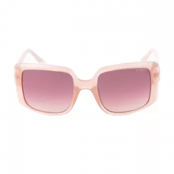 Okulary przeciwsłoneczne GUESS damskie GU00097-5357F Kwadratowe Błyszcząca czerń Gradient Smoke 53mm