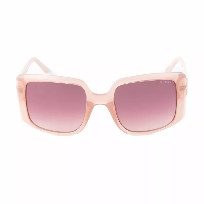 Okulary przeciwsłoneczne GUESS damskie GU00097-5357F Kwadratowe Błyszcząca czerń Gradient Smoke 53mm