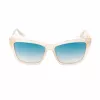 Okulary przeciwsłoneczne GUESS damskie GU00098-5525P - kwadratowa oprawka, soczewki polaryzacyjne, ochrona UV400