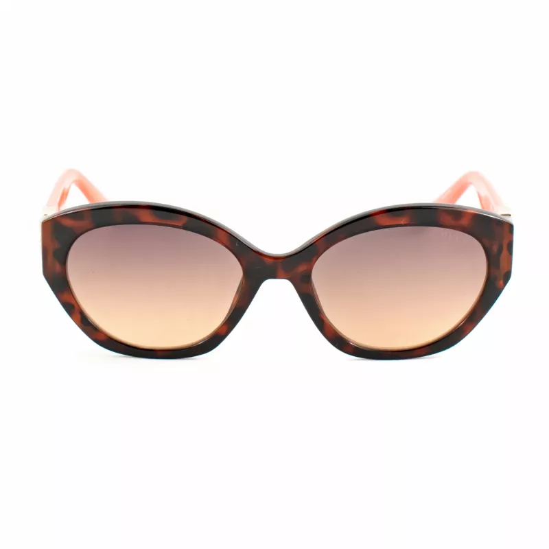Okulary przeciwsłoneczne GUESS dla kobiet GU00104-5652F Havana Acetate Square Frame Brown Gradient Lens 56/19/140 mm