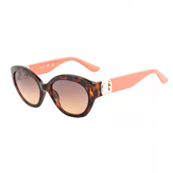 Okulary przeciwsłoneczne GUESS dla kobiet GU00104-5652F Havana Acetate Square Frame Brown Gradient Lens 56/19/140 mm