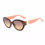 Okulary przeciwsłoneczne GUESS dla kobiet GU00104-5652F Havana Acetate Square Frame Brown Gradient Lens 56/19/140 mm