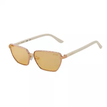 Okulary przeciwsłoneczne GUESS dla kobiet GU00106-5921E Havana Kwadratowa Oprawka Brązowe Gradientowe Szkła 59mm