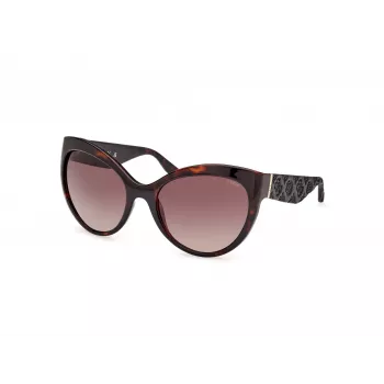 Okulary przeciwsłoneczne GUESS damskie GU00130-6152F - Błyszcząca czarna oprawka, soczewki gradientowe dymne