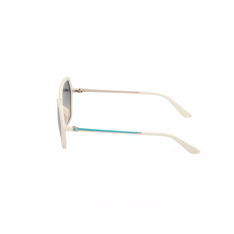 Okulary przeciwsłoneczne GUESS damskie GU00134-5521P kwadratowe acetatowe polaryzacyjne UV400