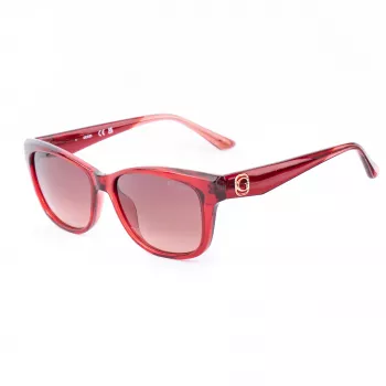 Okulary przeciwsłoneczne GUESS damskie GU00145-5466F - oprawka acetatowa, ochrona UV400, soczewki 54 mm