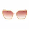 Okulary przeciwsłoneczne GUESS dla kobiet GU00146-5957F Oversized Square Havana Brązowy Gradient Soczewki 59mm