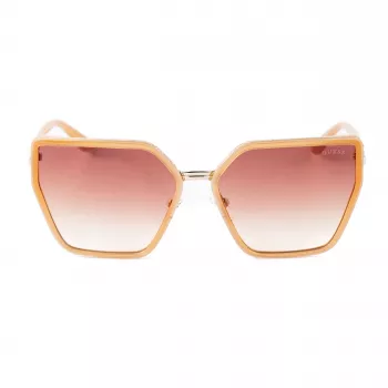 Okulary przeciwsłoneczne GUESS dla kobiet GU00146-5957F Oversized Square Havana Brązowy Gradient Soczewki 59mm