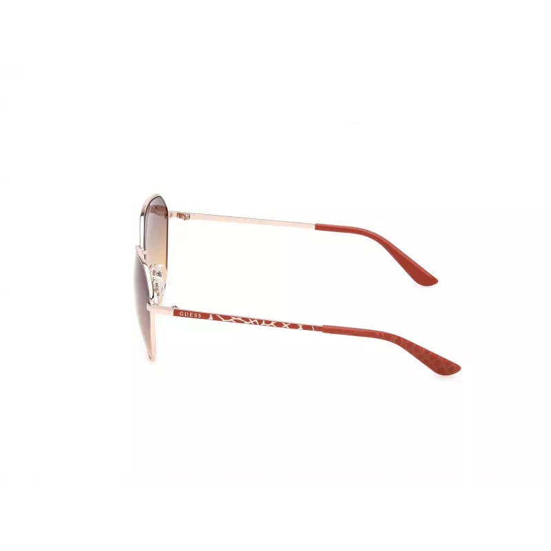 Okulary przeciwsłoneczne GUESS dla kobiet GU00148-6032F Brąz Havana Oversize Oprawka Acetatowa z Brązowymi Soczewkami Gradientowymi