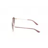 Okulary przeciwsłoneczne GUESS dla kobiet GU00148-6058F - Błyszcząca czarna oprawka, soczewki gradientowe w kolorze dymnym, 60 mm