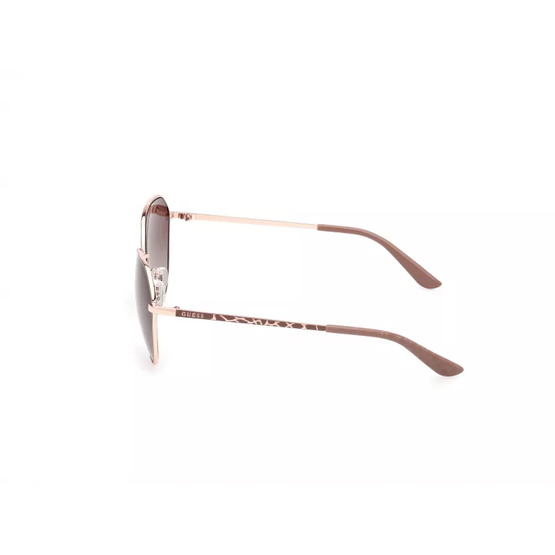 Okulary przeciwsłoneczne GUESS dla kobiet GU00148-6058F - Błyszcząca czarna oprawka, soczewki gradientowe w kolorze dymnym, 60 mm
