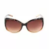 Okulary przeciwsłoneczne GUESS damskie GU0200F62STOA - oprawka z octanu w kolorze Havana Tortoise z brązowymi soczewkami gradientowymi